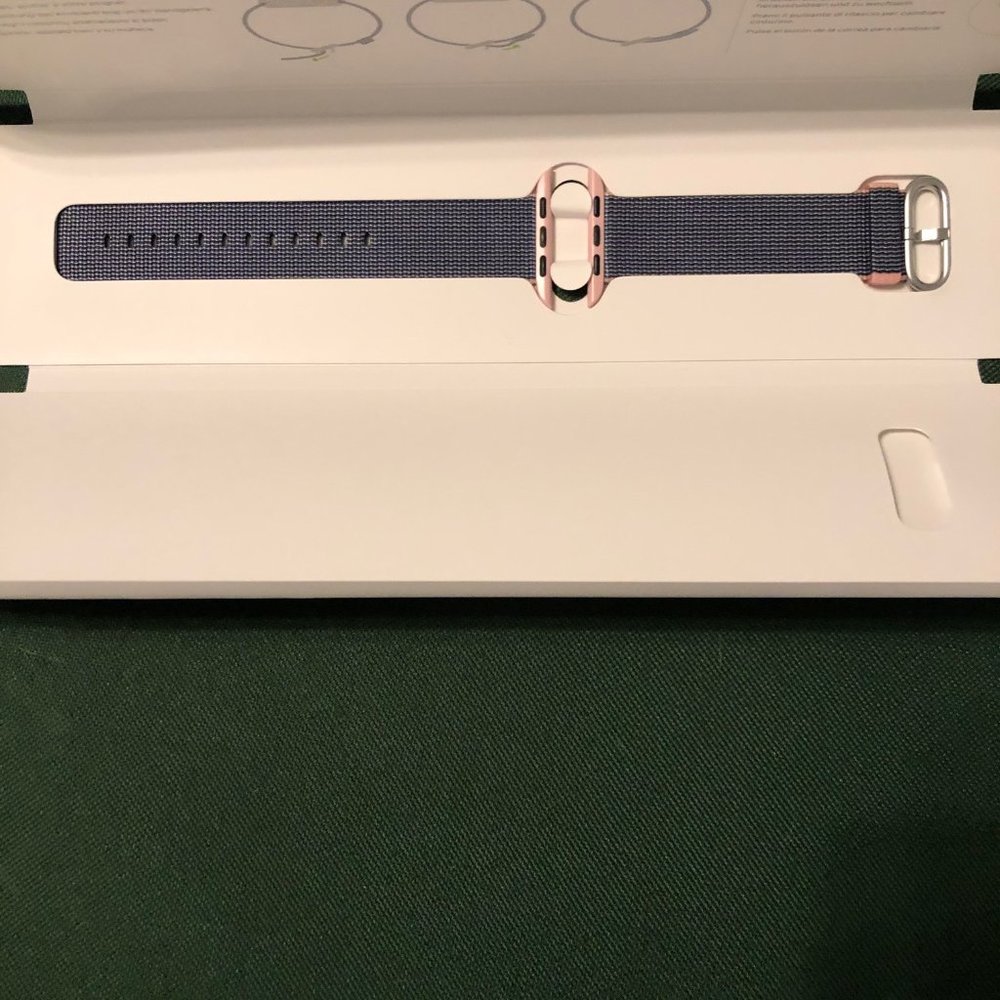 Apple watch buckle - light pink/midnight blue